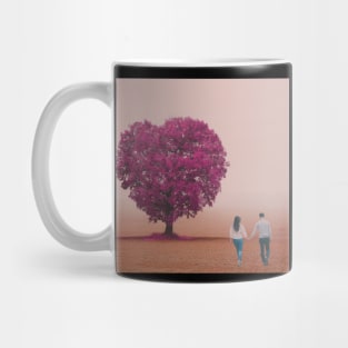 Valentine Wall Art - Field of love - Unique Valentine Fantasy Planet Landsape - Photo print, canvas, artboard print, Canvas Print and T shirt Mug